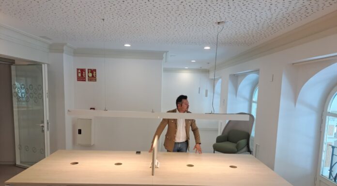 En marcha la instalación del mobiliario de la nueva Biblioteca con la que se recuperan los antiguos Almacenes San Pedro