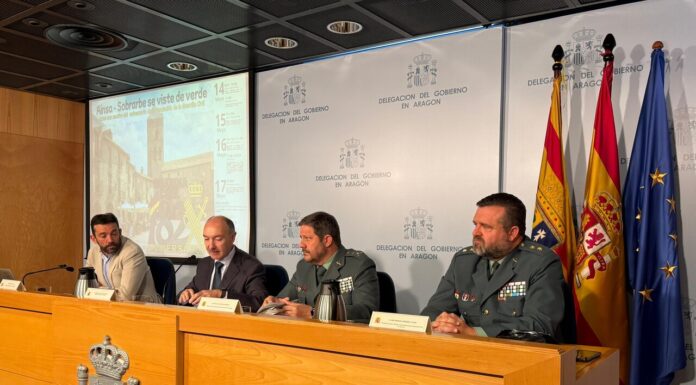 La Guardia Civil de Aragón presenta su “Semana Institucional de la conmemoración del 182 aniversario de la Fundación de la Guardia Civil”