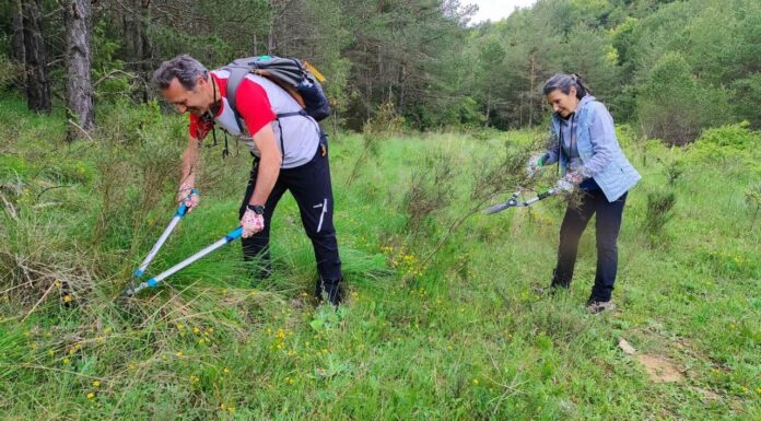 El Programa de Mantenimiento de Senderos Turísticos de Aragón por voluntarios sigue creciendo y llega este año al GR 17, «Camino de Santiago Reino de Aragón»