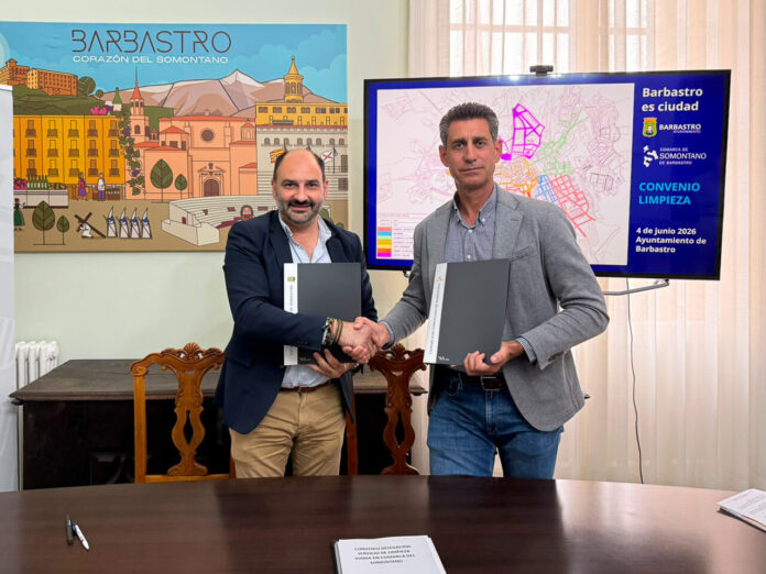Barbastro y la Comarca del Somontano firman un nuevo convenio de limpieza con un 27% más de inversión