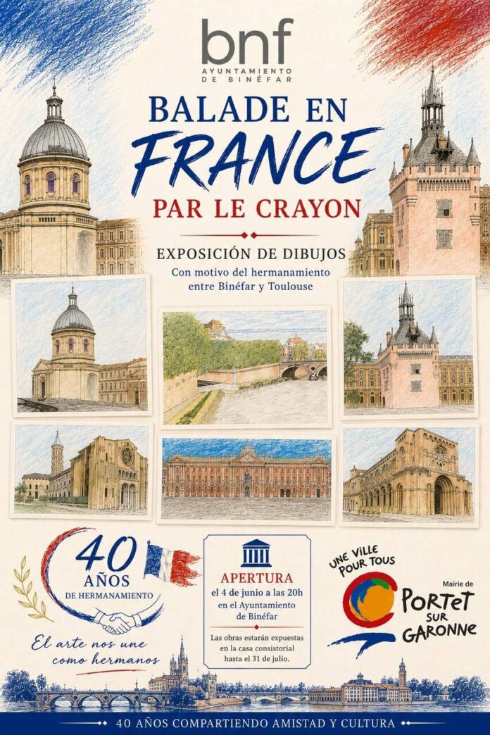 BINÉFAR: Exposición ‘Paseo por Francia a través del lápiz’