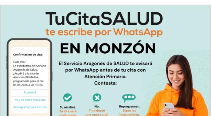 TuCitaSALUD se extiende a las consultas de Enfermería y Pediatría en Monzón