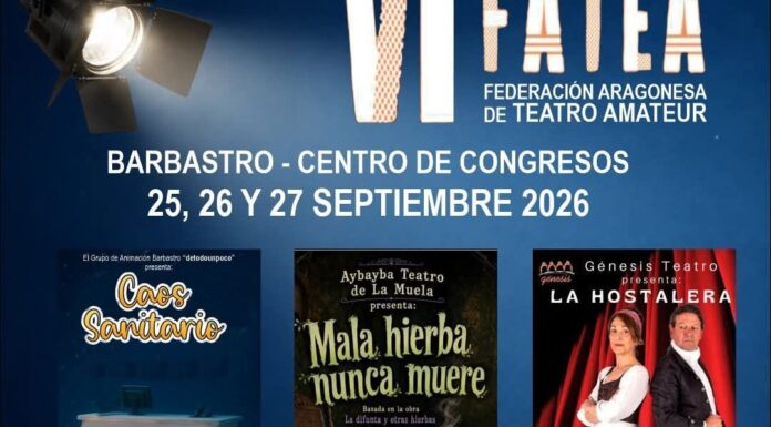 Cinco obras de otras tantas compañías protagonizan la V Muestra de Teatro Amateur Aragonés