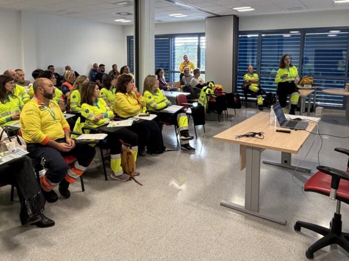El 061 Aragón y el SEM de Cataluña refuerzan en Fraga su coordinación en urgencias y emergencias sanitarias