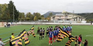 Aínsa estrena su campo de fútbol de césped artificial tras una inversión municipal de 622.000 euros y 45 años de historia