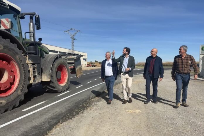 Entra en funcionamiento el enlace de Sariñena de la A-131 y la A-129, tras tres semanas de obras